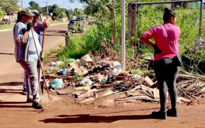 Prefeitura de Nova Alvorada inicia trabalho de retirada de lixo das ruas