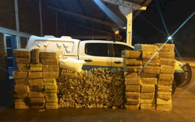 Polícia Militar Rodoviária apreende mais de 1 tonelada de maconha, recupera veículo roubado e apreende diversos pneus contrabandeados do Paraguai