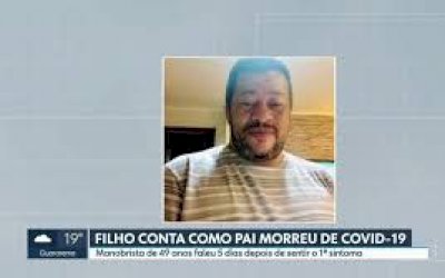 Manobrista de 49 anos é mais jovem morto por coronavírus em SP; 'ligaram dizendo que deu positivo', diz filho