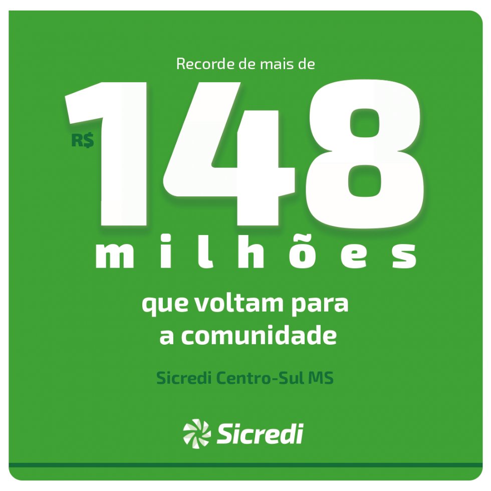 Sicredi Centro-Sul MS bate recorde de R$ 148 milhões de resultado em 2021