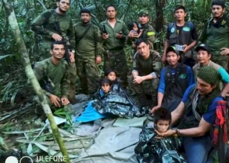 Crianças que sobreviveram a queda de avião na Colômbia são encontradas após 40 dias