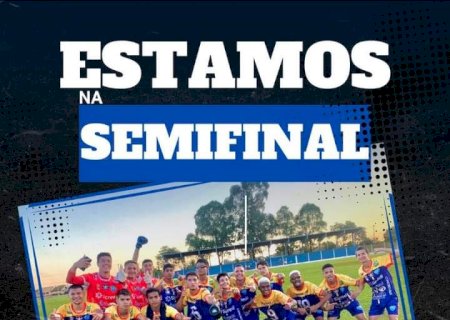 A equipe sub 20 de Ivinhema se classifica para as semifinal do campeonato sul matogrossense.