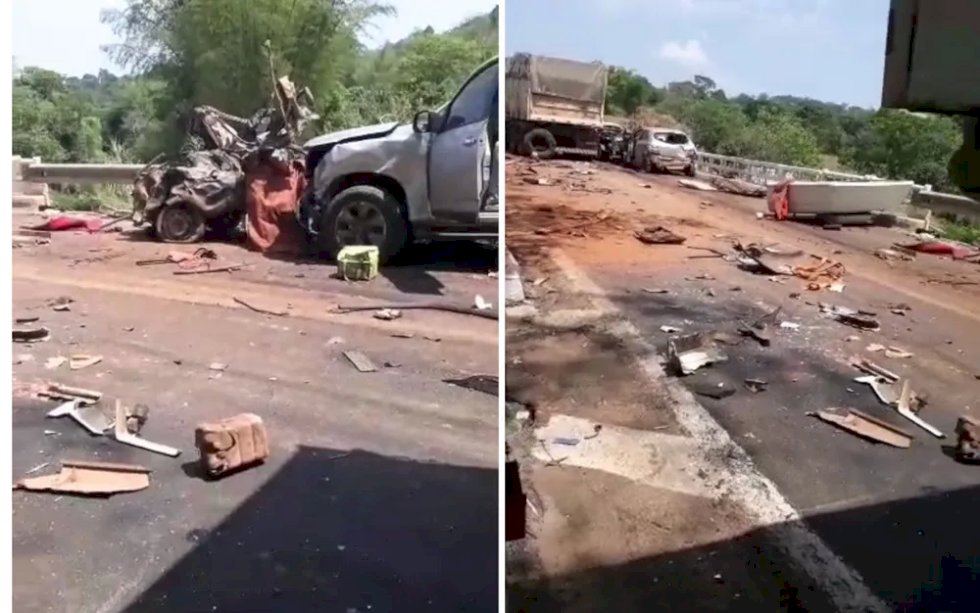 Acidente envolveu 18 veículos e deixou 04 mortos na BR-414