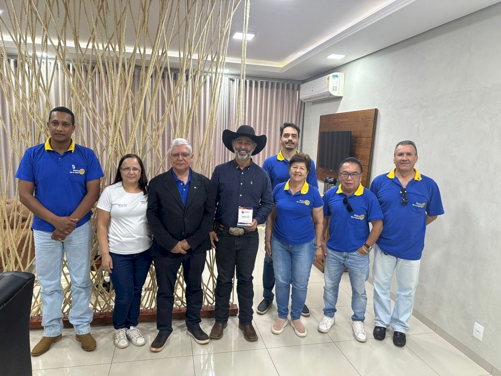 Prefeito de Ivinhema recepcionou Governado do Rotary Distrito  4470.