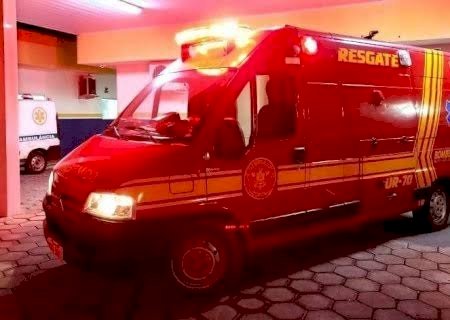 Ivinhema - Motociclista atropela cachorro na BR 376 na Vila Alice e sofre lesões graves
