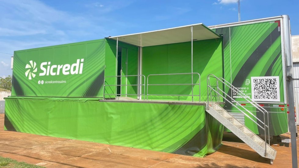 Agência Móvel da Sicredi Centro-Sul MS/BA está presente na Exponatec 2024