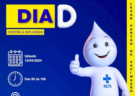 Dia D para vacinação contra Influenza acontece no próximo sábado em Ivinhema
