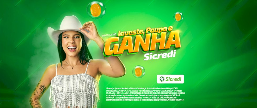 Promoção Investe, Poupa e Ganha do Sicredi sorteará R$ 15 mil por cooperativa no segundo sorteio