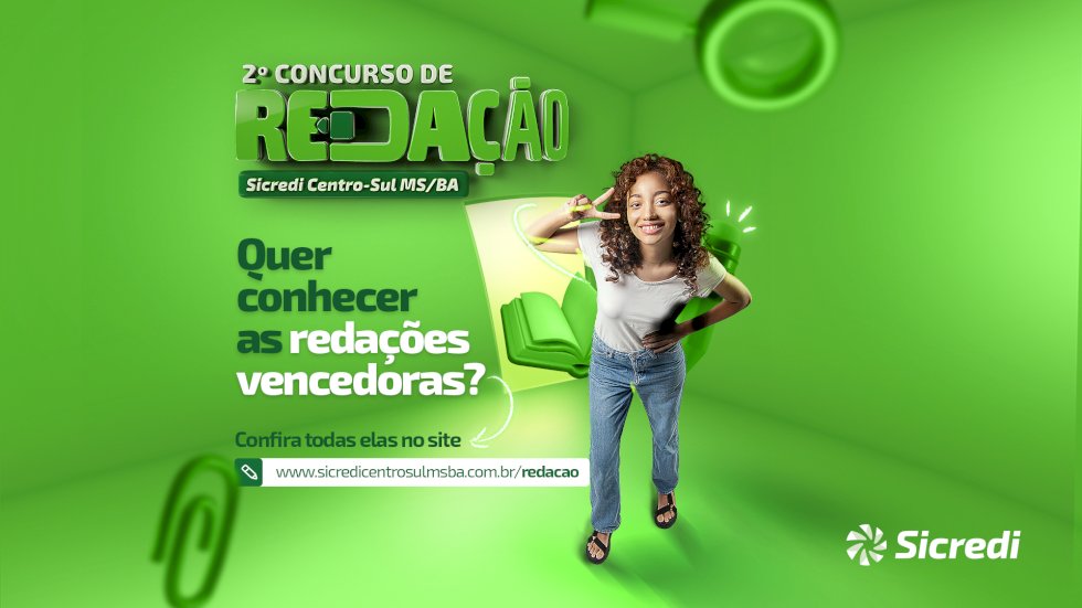 Sicredi Centro-Sul MS/BA divulga vencedores do Concurso de Redação