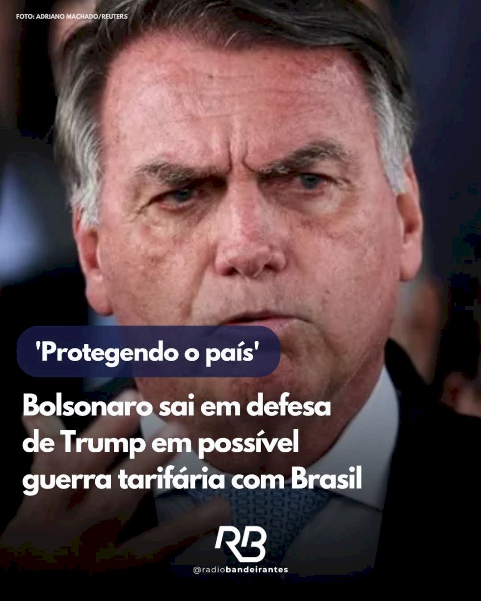 Ex- presidente Jair Bolsonaro defende tarifaço de Donald Trump