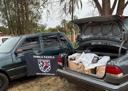 Polícia Militar apreende grande quantidade de mercadorias em Nova Andradina