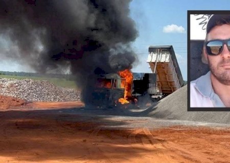 Caminhão encosta em fiação elétrica e motorista morre eletrocutado