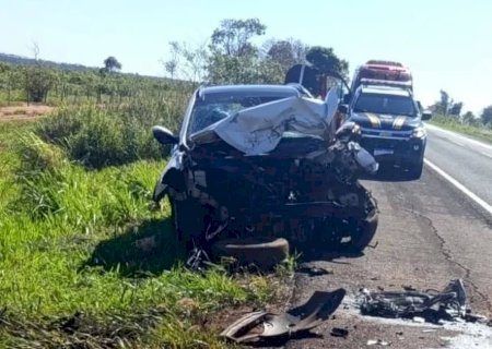 Grave acidente envolvendo dois veículos na BR -267, deixa uma vítima em óbito