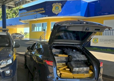 Ivinhema - PRF apreende 1,2 tonelada de maconha BR-376