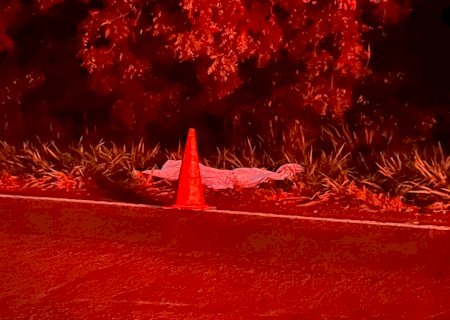 Ivinhema - Acidente entre moto e carro deixa uma vítima fatal entre Vila Alice e Amandina na BR -376 em Ivinhema