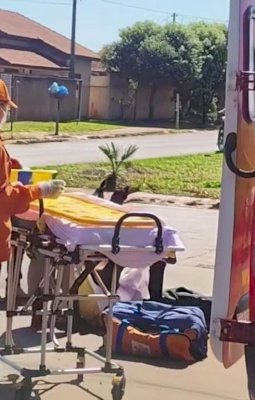 Motociclista se fere em queda no bairro Guiray, em Ivinhema