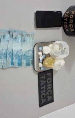 Polícia Militar apreende drogas e conduz homem por tráfico em Angélica