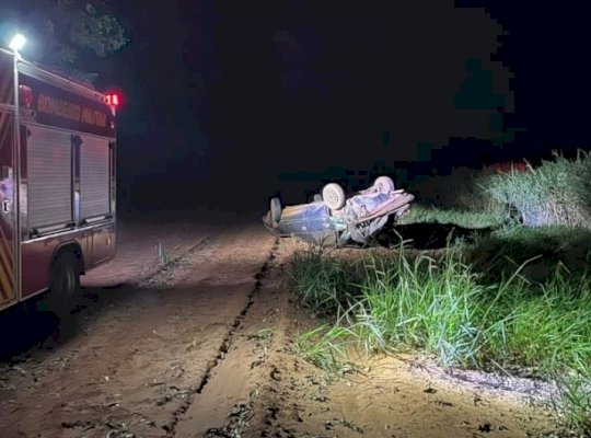 Nova Andradina: homem morre vítima de capotagem na BR-267, região de Nova Casa Verde