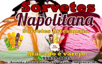 Agora em Angélica o melhor sorvete e massas da região.