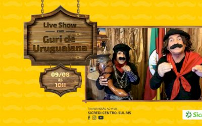 Sicredi Centro-Sul MS promove Live Show com Guri de Uruguaiana em homenagem ao Dia dos Pais