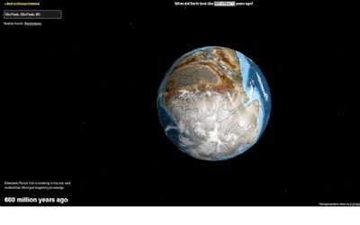 Esse mapa mostra onde a sua cidade estava na Terra milhões de anos atrás