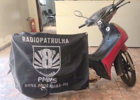 Polícia Militar recupera moto com registro de busca e apreensão por estelionato