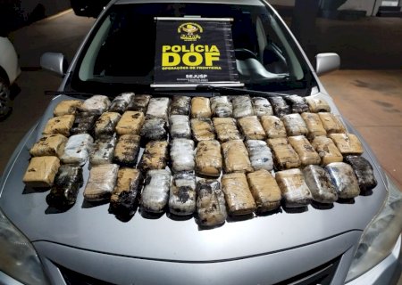DOF apreende drogas escondidas dentro de pneus em Bataguassu