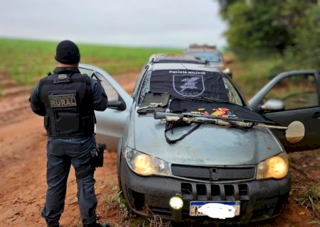 Nova Andradina: Polícia Militar Rural apreende armas após perseguição e impede possível caça ilegal