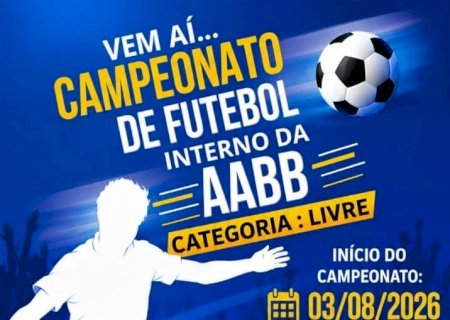 Campeonato Interno de Futebol da AABB começa nesta segunda-feira em Ivinhema