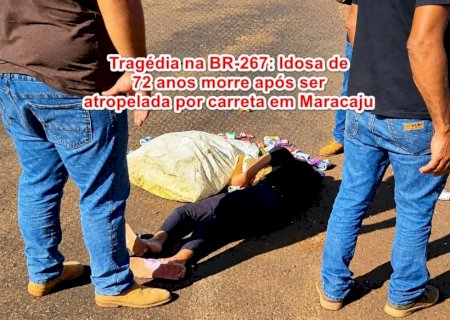 Tragédia na BR-267: Idosa de 72 anos morre após ser atropelada por carreta